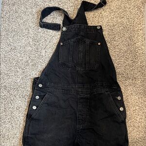 Old Navy Black Denim Overalls